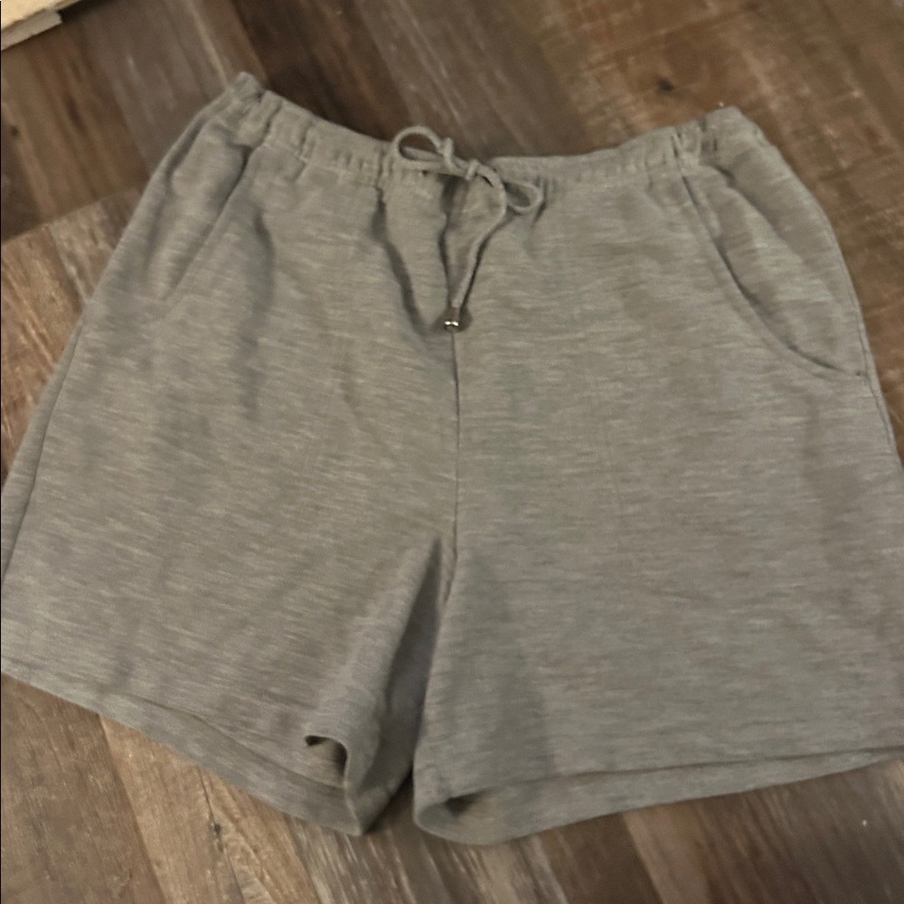Russ ribbed grey short with pocket’s drawstring Cotton Med Vintage 4.5”